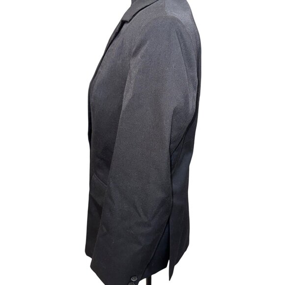 Triumph Black Riding Jacket Hunt Coat Equestrian Blazer Sz 12 Cotton Minimalist - Picture 3 of 11